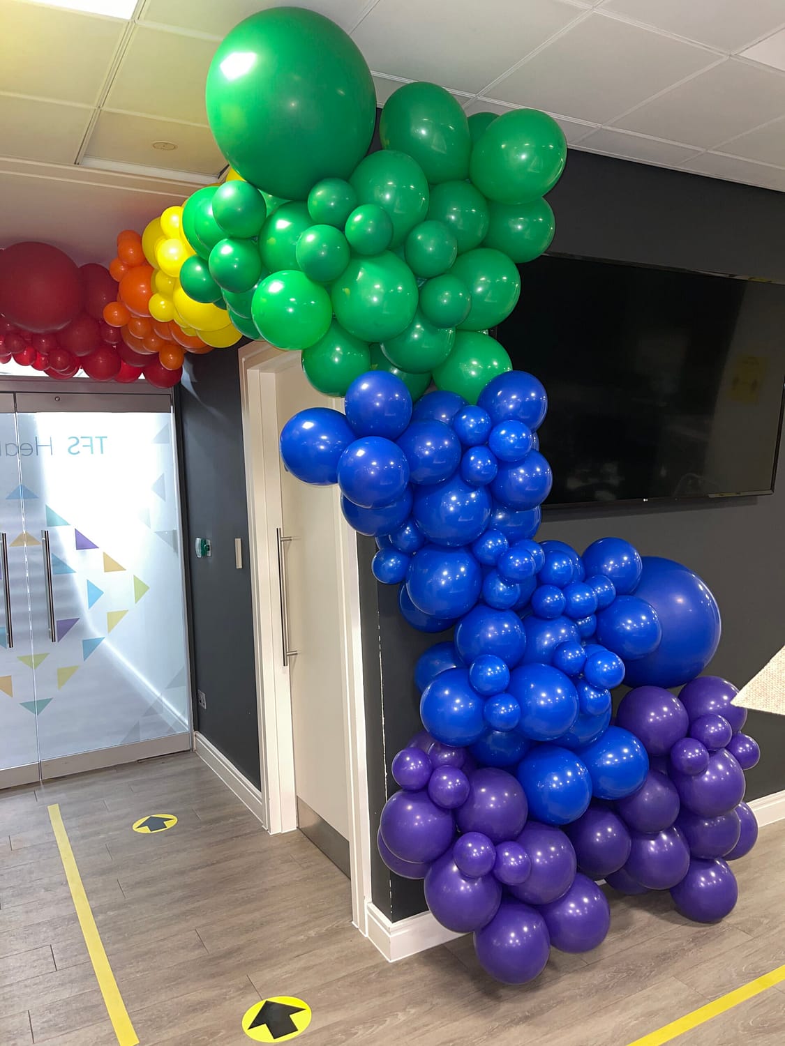 Rainbow balloons
