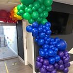 Rainbow balloons