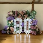 80th Birthday – Pastel & flowers
